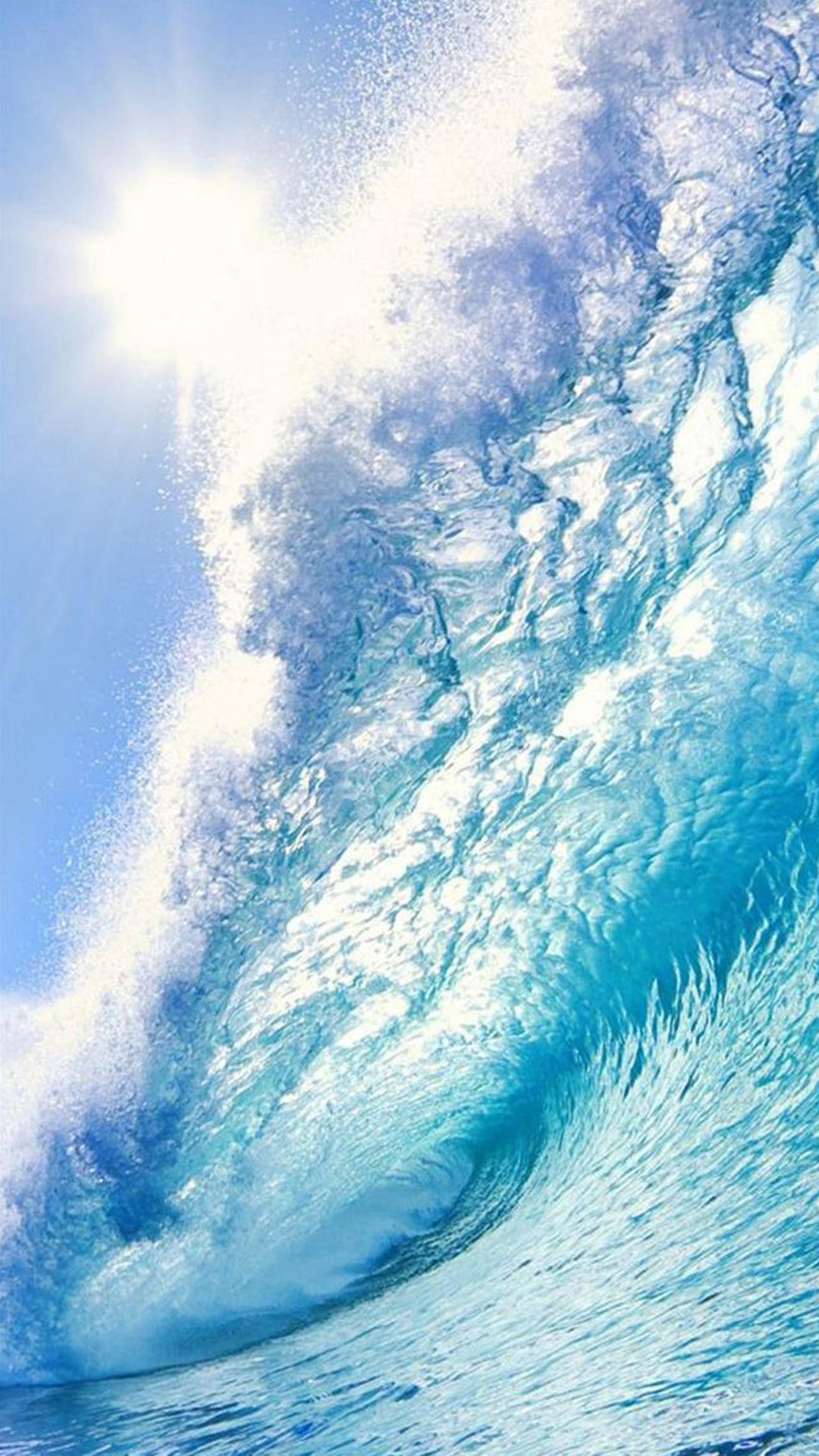 Beach Surf Wave Sea Android Wallpaper free download