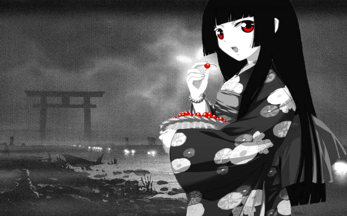 Geishas Desktop Wallpaper Cherries And Background