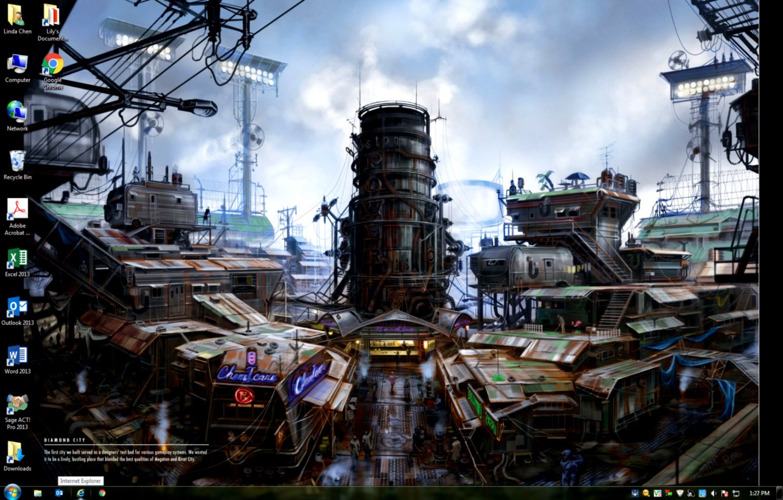 Fallout City Desktop Wallpaper Base