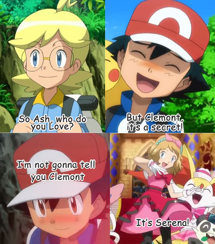 One Shot Amourshipping Pokemon Ash And Serena
