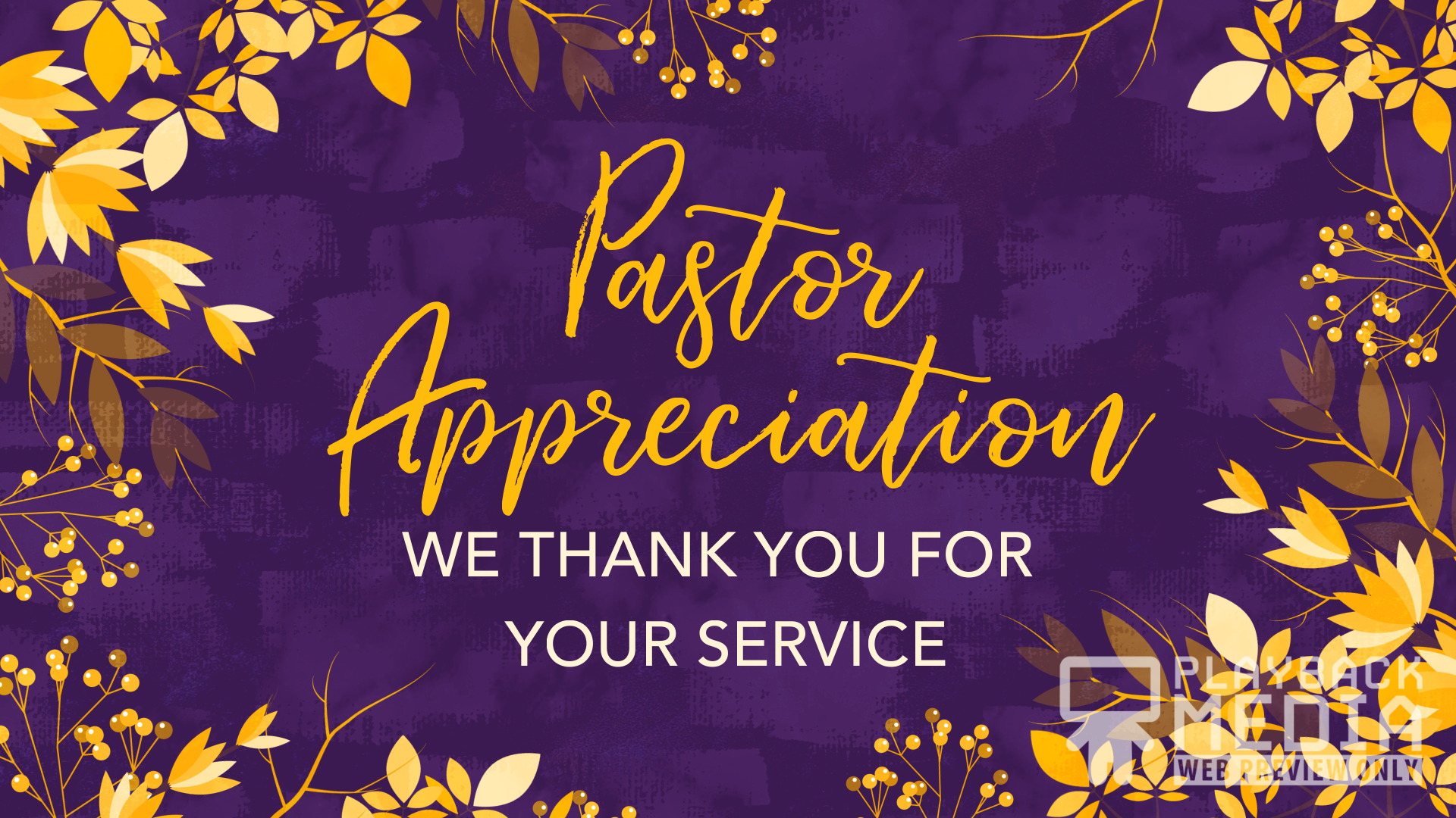 Pastor Appreciation Logo