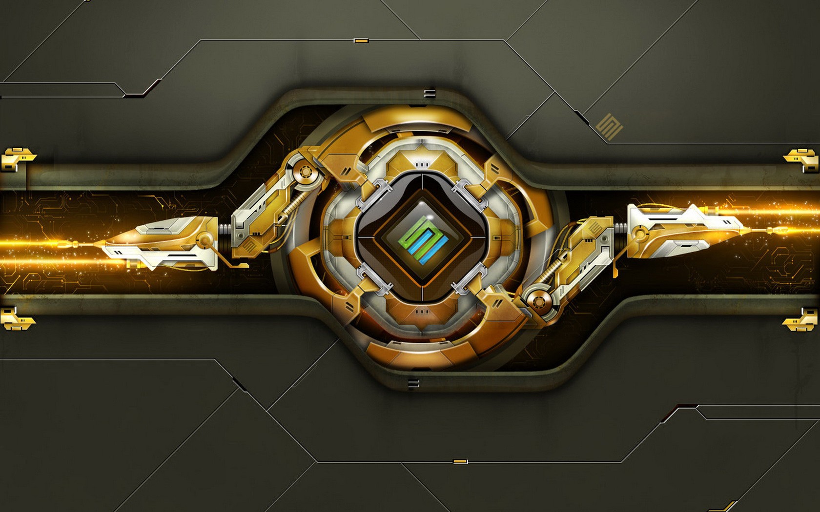 Abstract Gold Wallpaper 3d Graphics