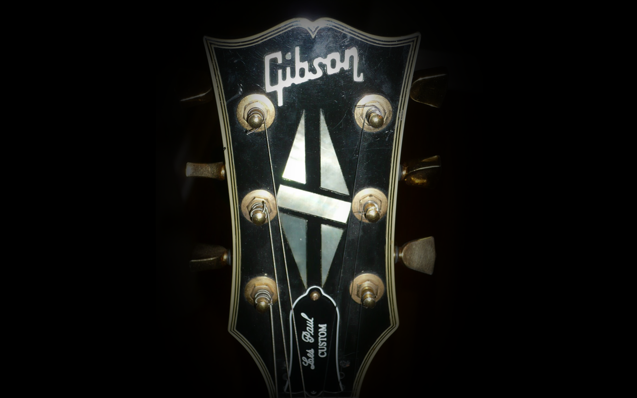Headstock Gibson Les Paul Custom Overlay Pictures