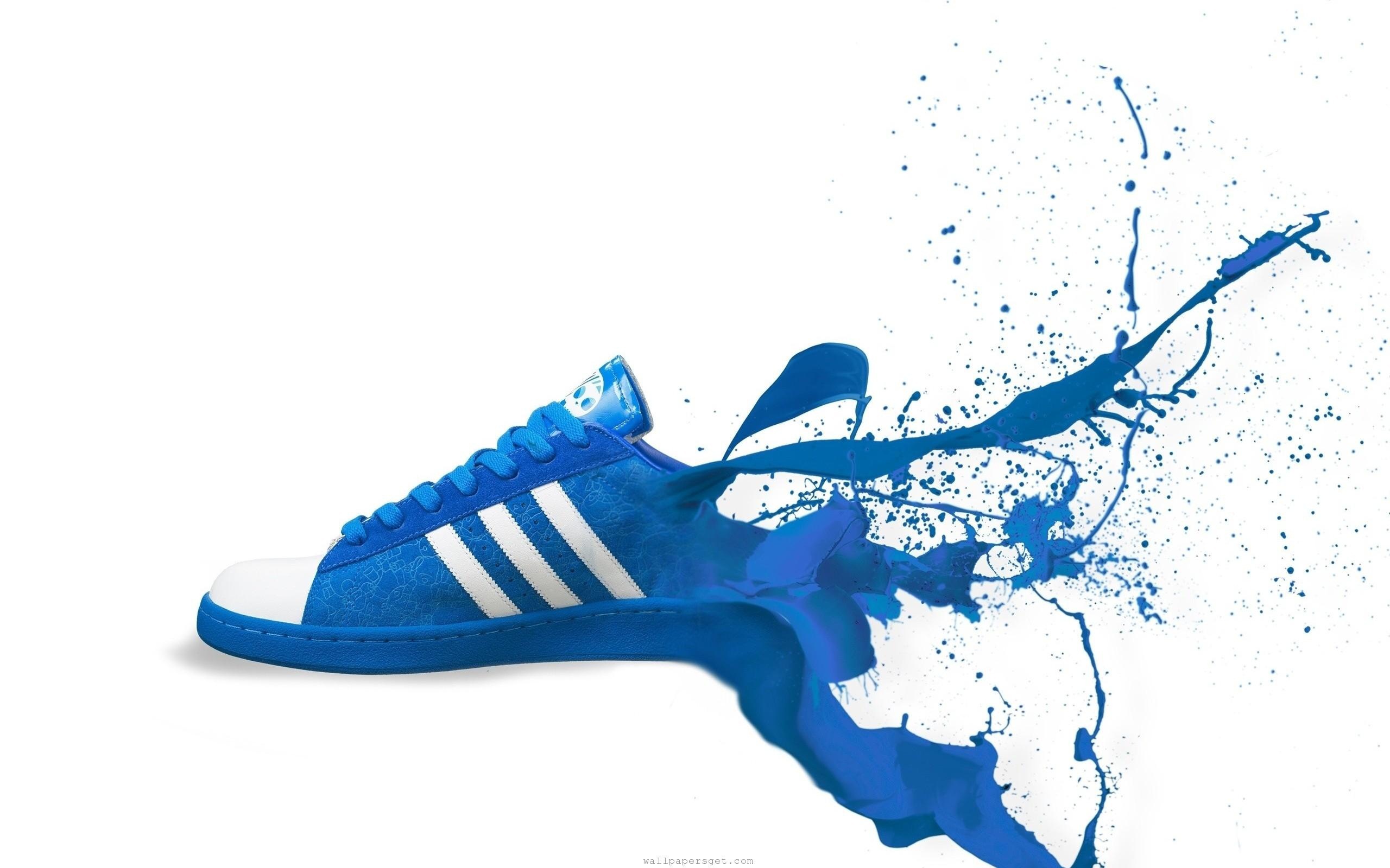 Adidas Blue Shoes Wallpaper And Image