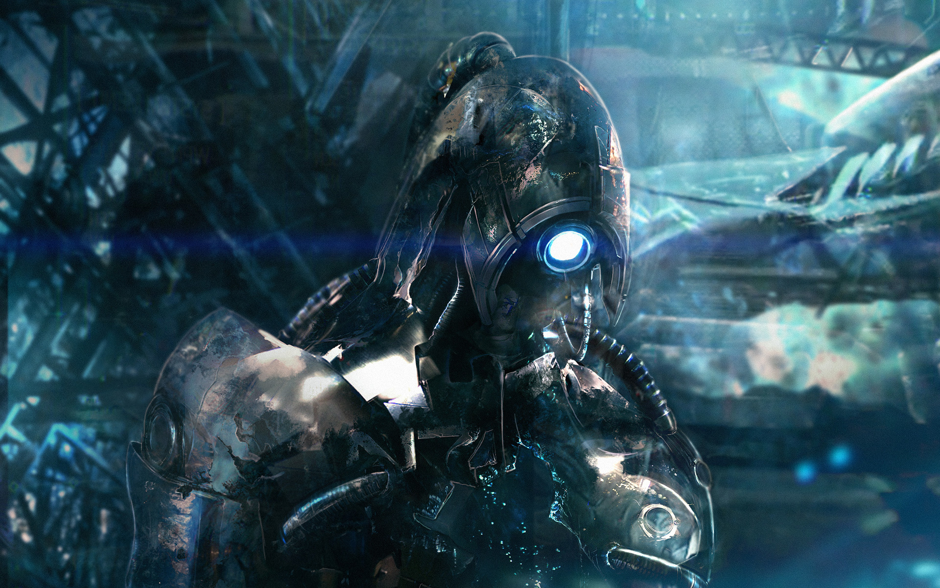 Mass Effect Warrior Legion Games Sci Fi Wallpaper Background