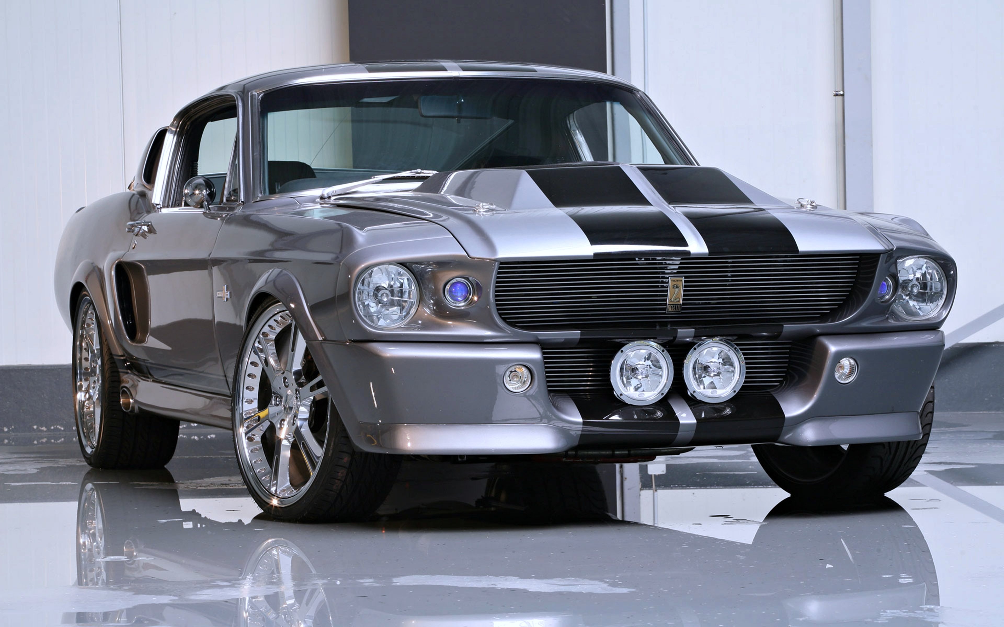 Ford Mustang Shelby Gt500 Eleanor Gray Speed Motors Cars Wallpaper