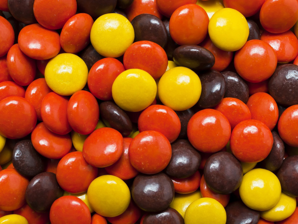 Yellow Red And Brown Candies Wallpaper HD Desktop