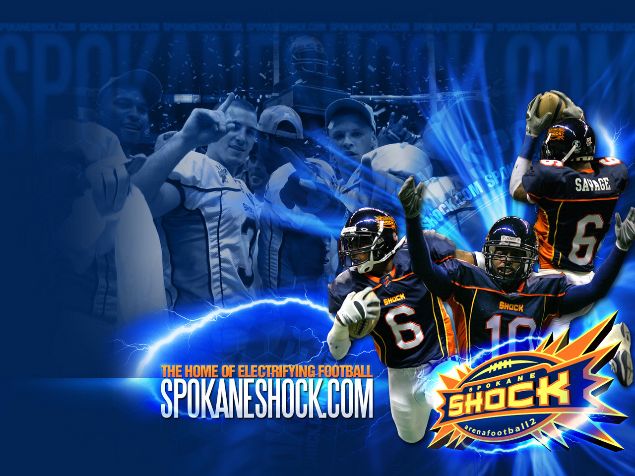 Spokane Shock Proud Member Of The Arena Football League Wallpaper