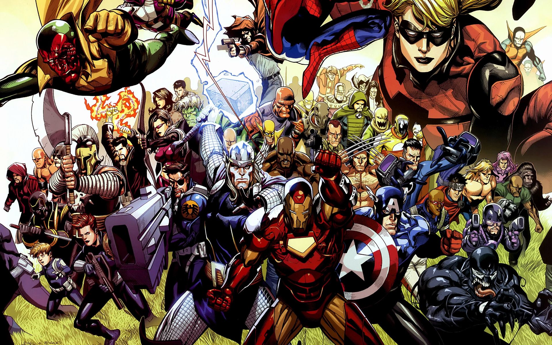 Marvel Ics Avengers Wallpaper Desktop Image Windows