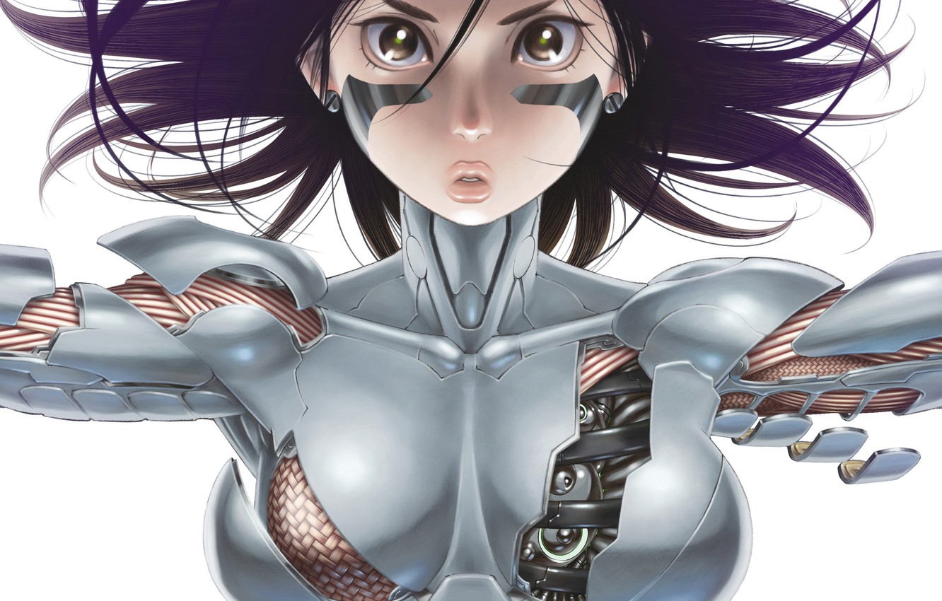 Wallpaper Girl Hair Cyborg Cyberpunk Gunnm Gally