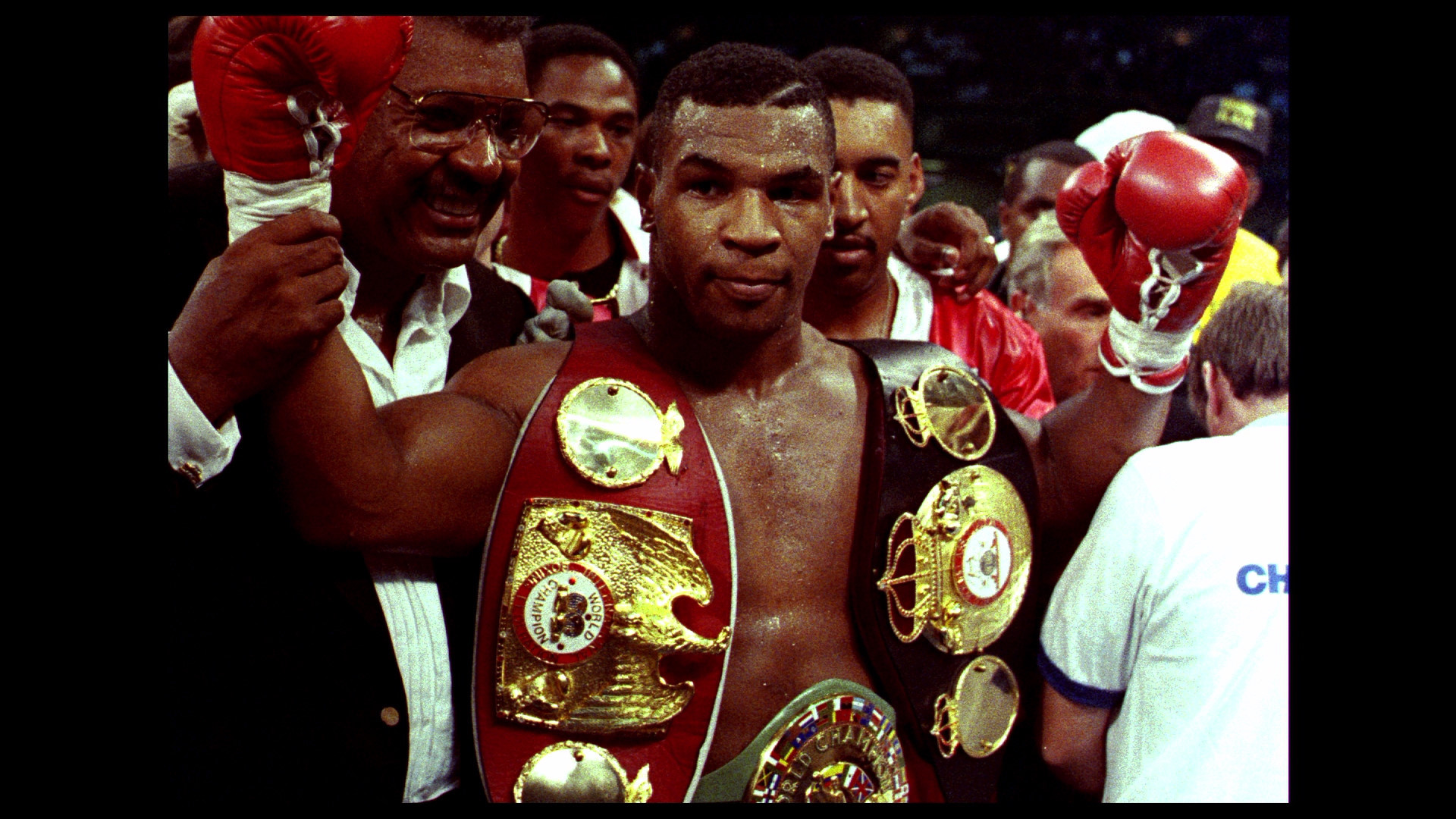 Iron Mike Tyson And His Prizes Wallpaper Image