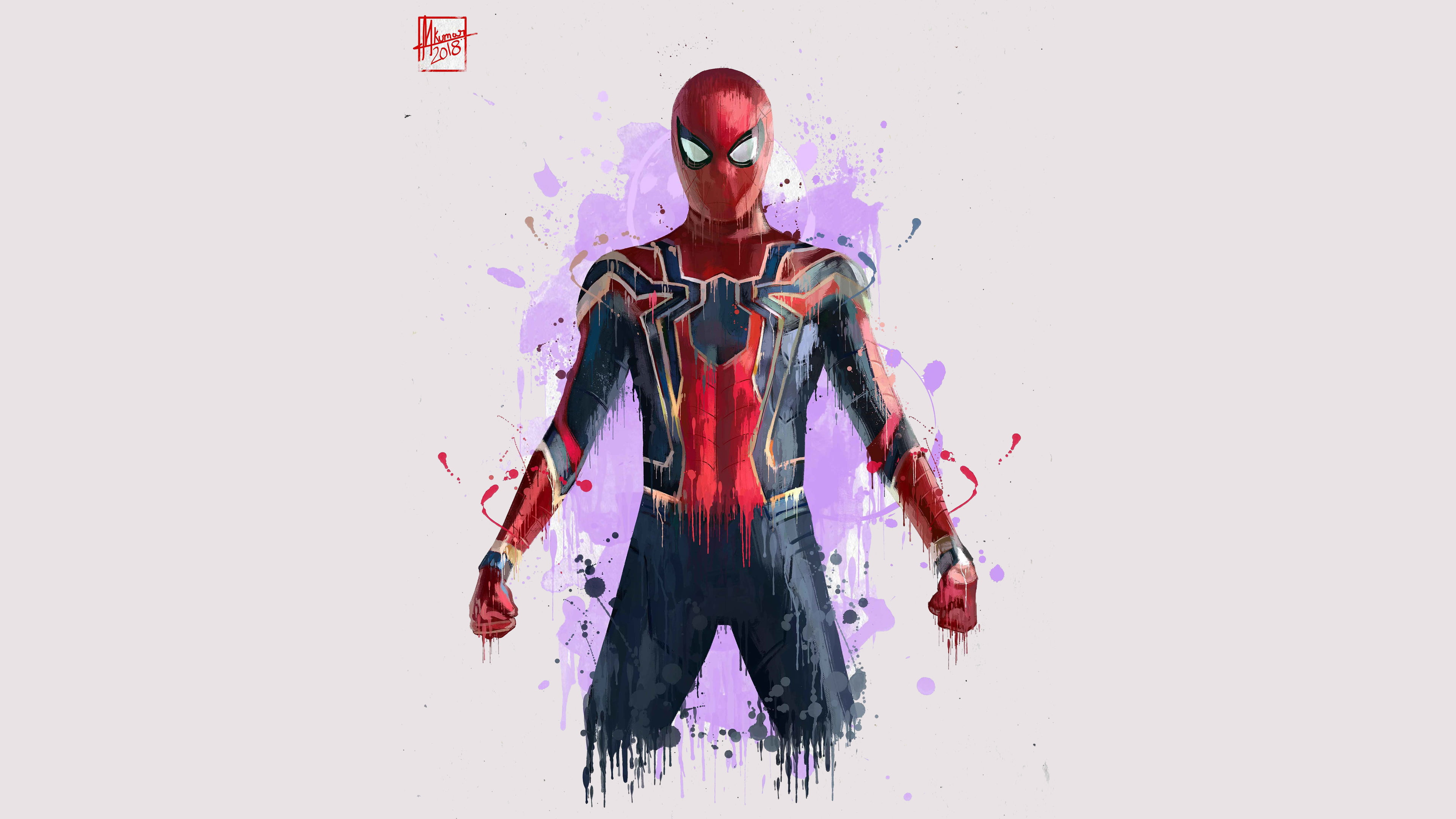 Marvel Spider Man Illustration Iron Avengers