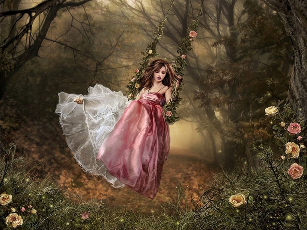 Fairy Forest Background Wallpaper On This