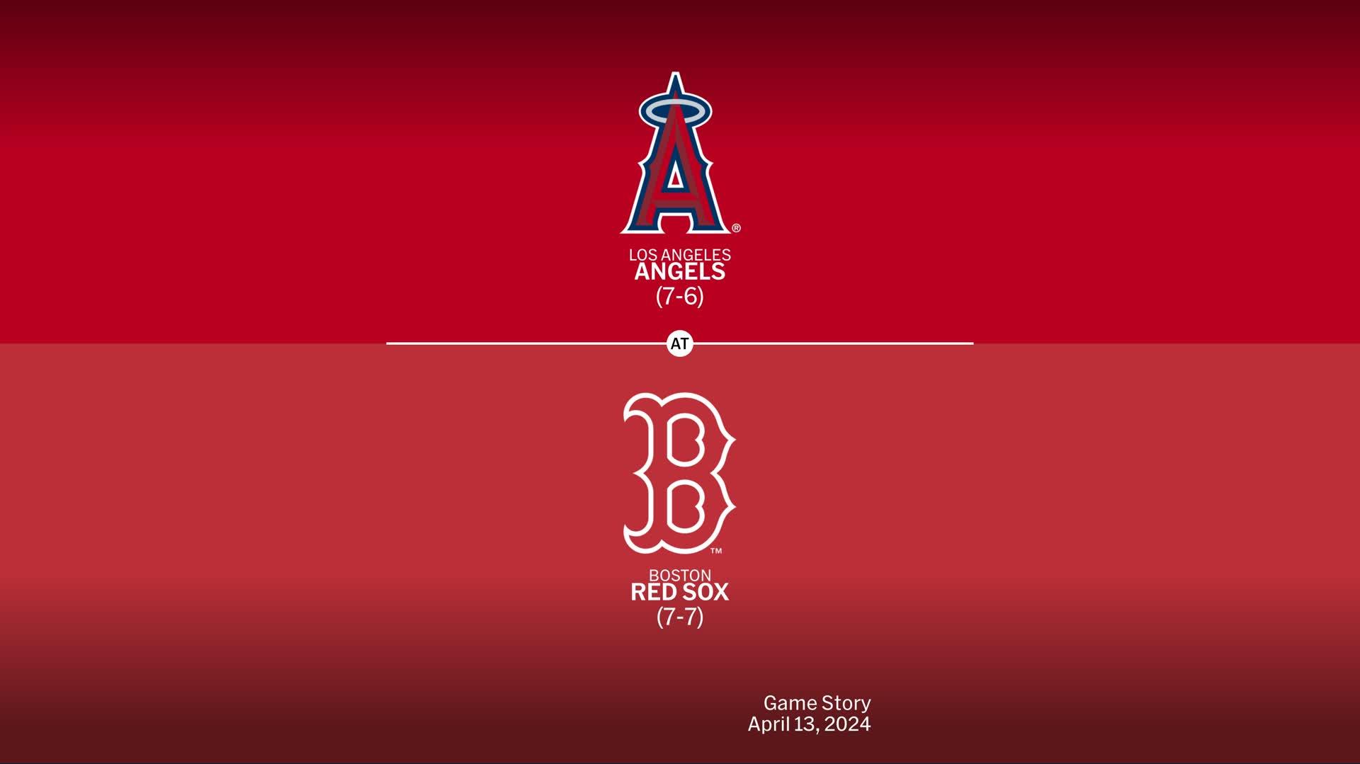 Los Angeles Angels At Boston Red Sox Pre Mlb