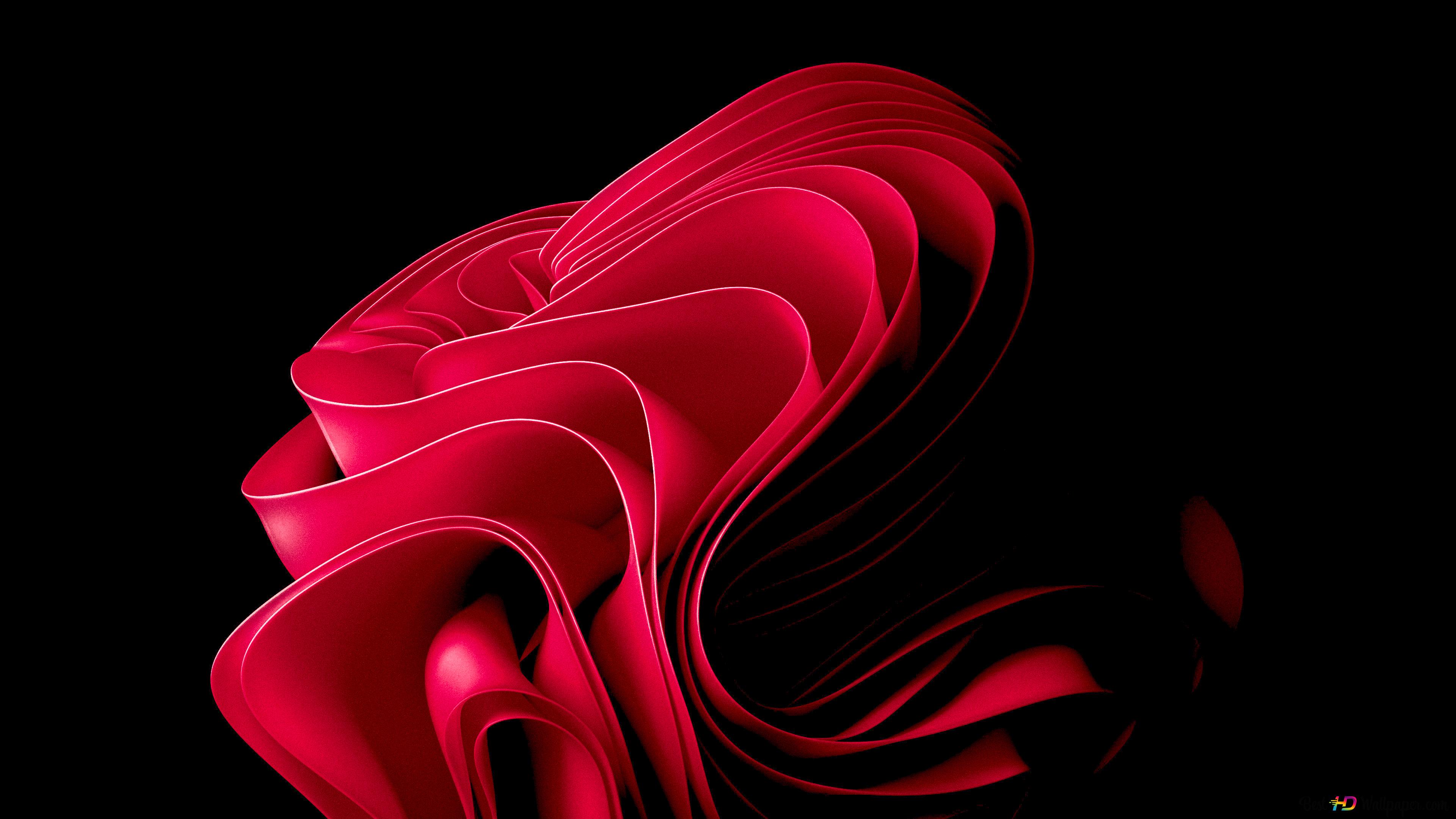 Red Windows 4k Wallpaper