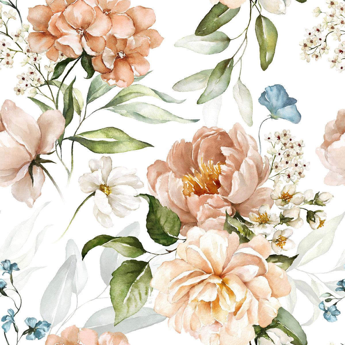 Beige Flowers Wallpaper Buy At The Best Price With Delivery Uniqstiq