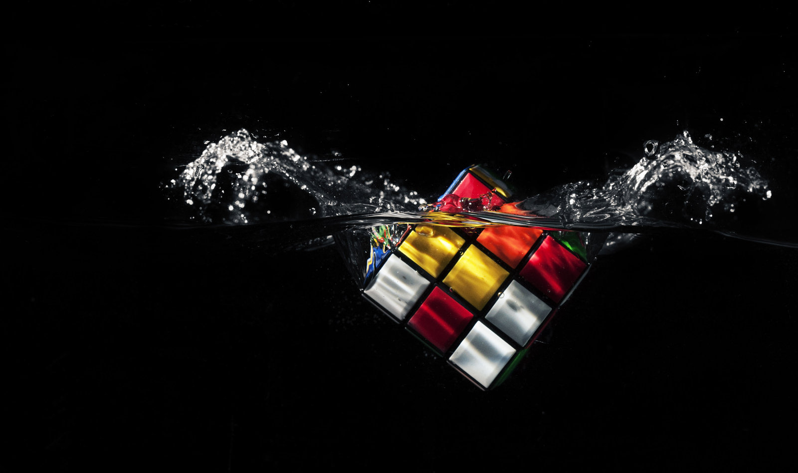 Rubik S Cube Splash In Water Wallpaper HD By Samuels Graphics On