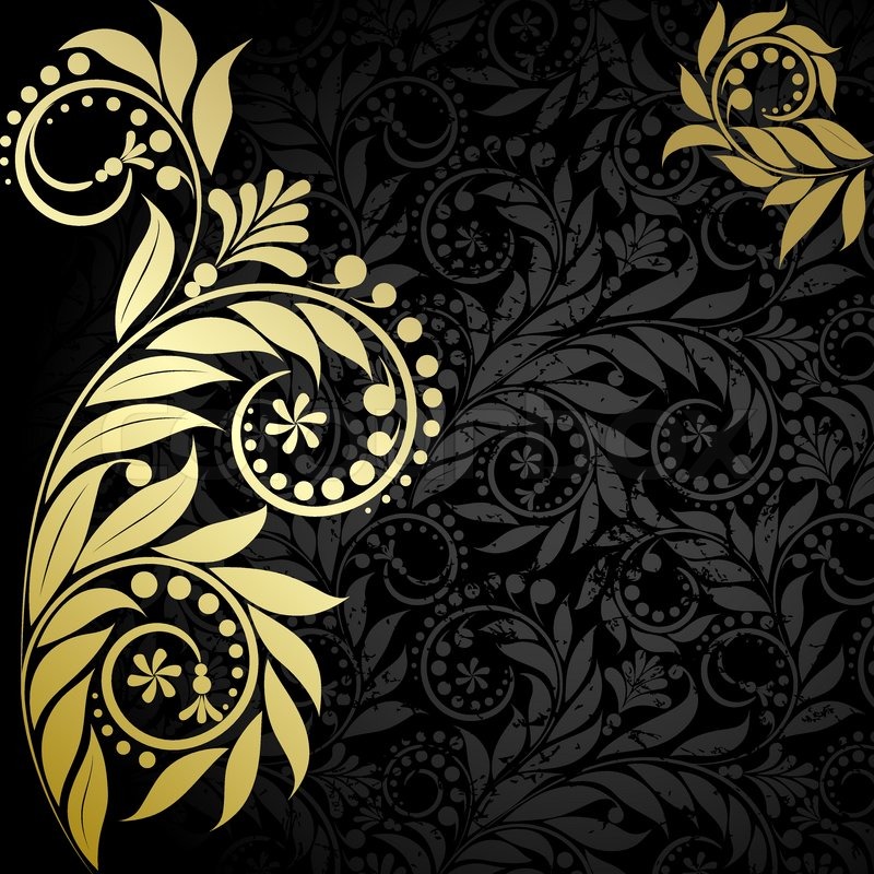 Gold And Black White Background The Art Mad Wallpaper