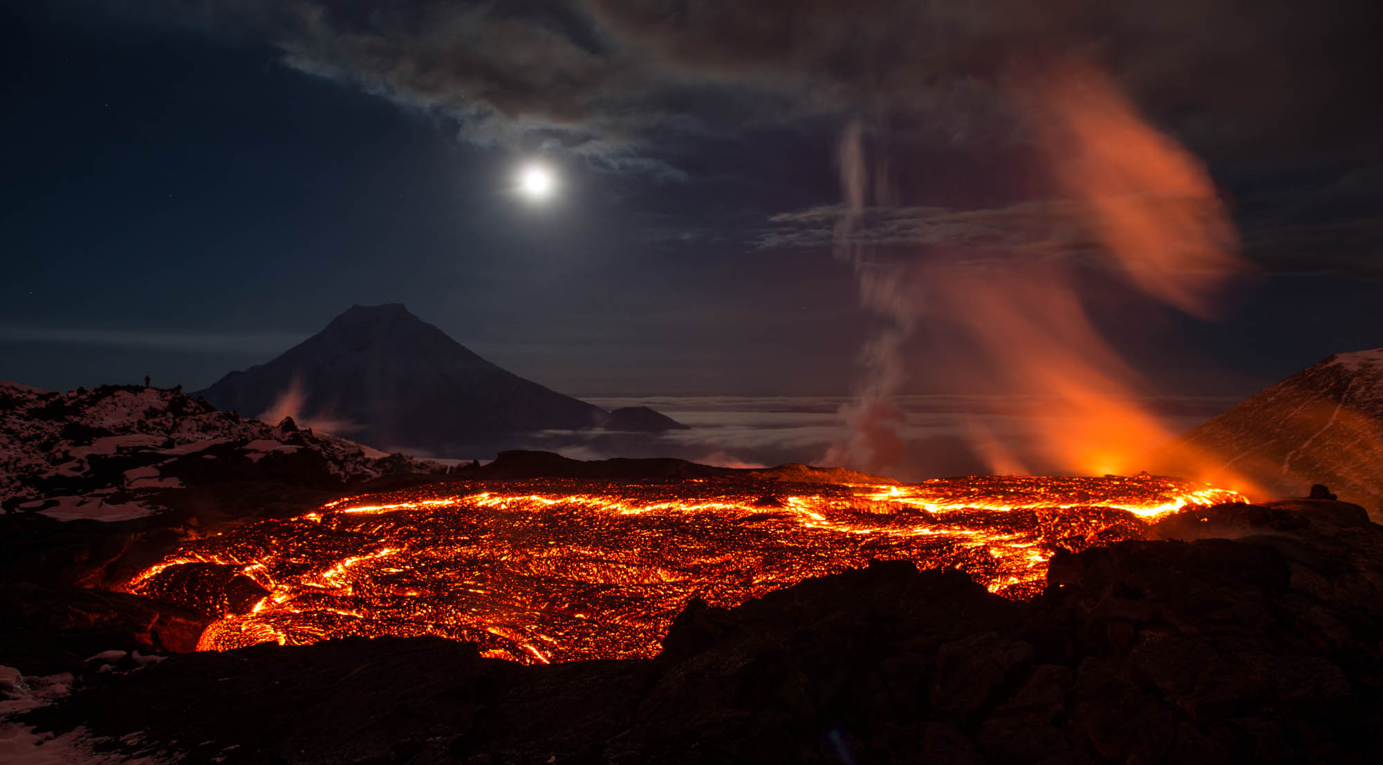 Volcano HD Wallpaper Background Image