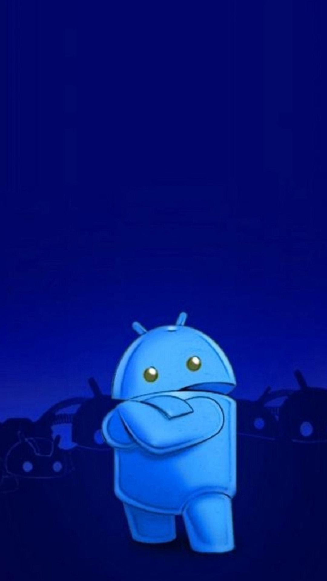 Blue Android Logo Galaxy S5 Wallpaper HD