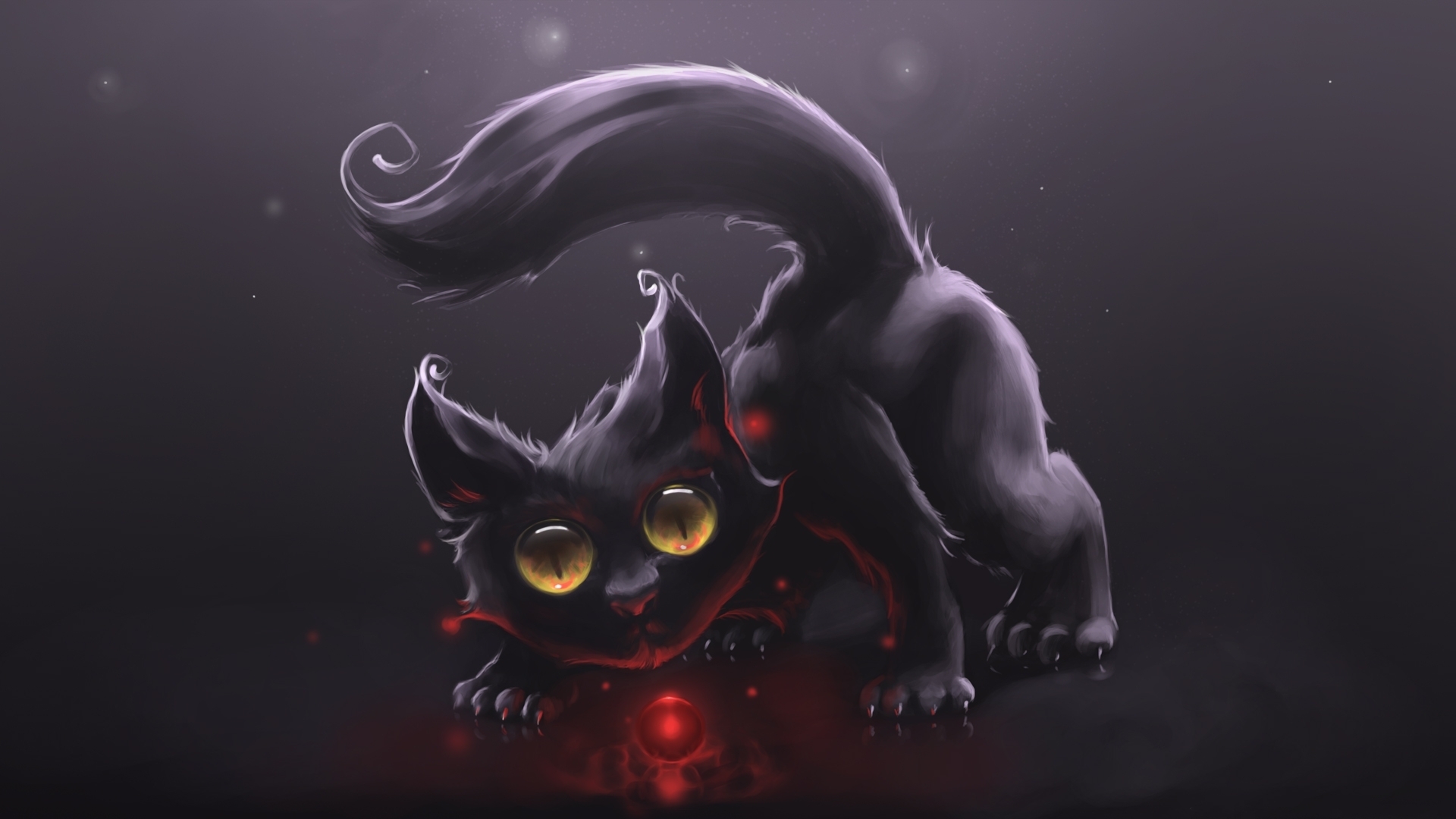 Black Cat HD Art Wallpaper