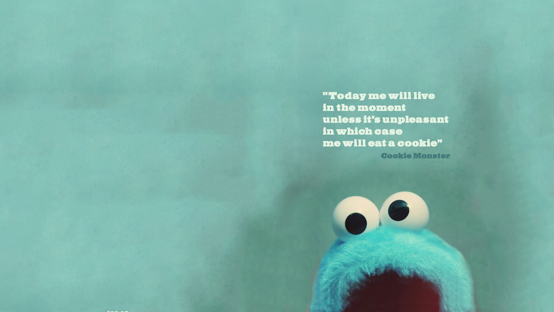 Cookie Monster Quote Wallpaper Hd