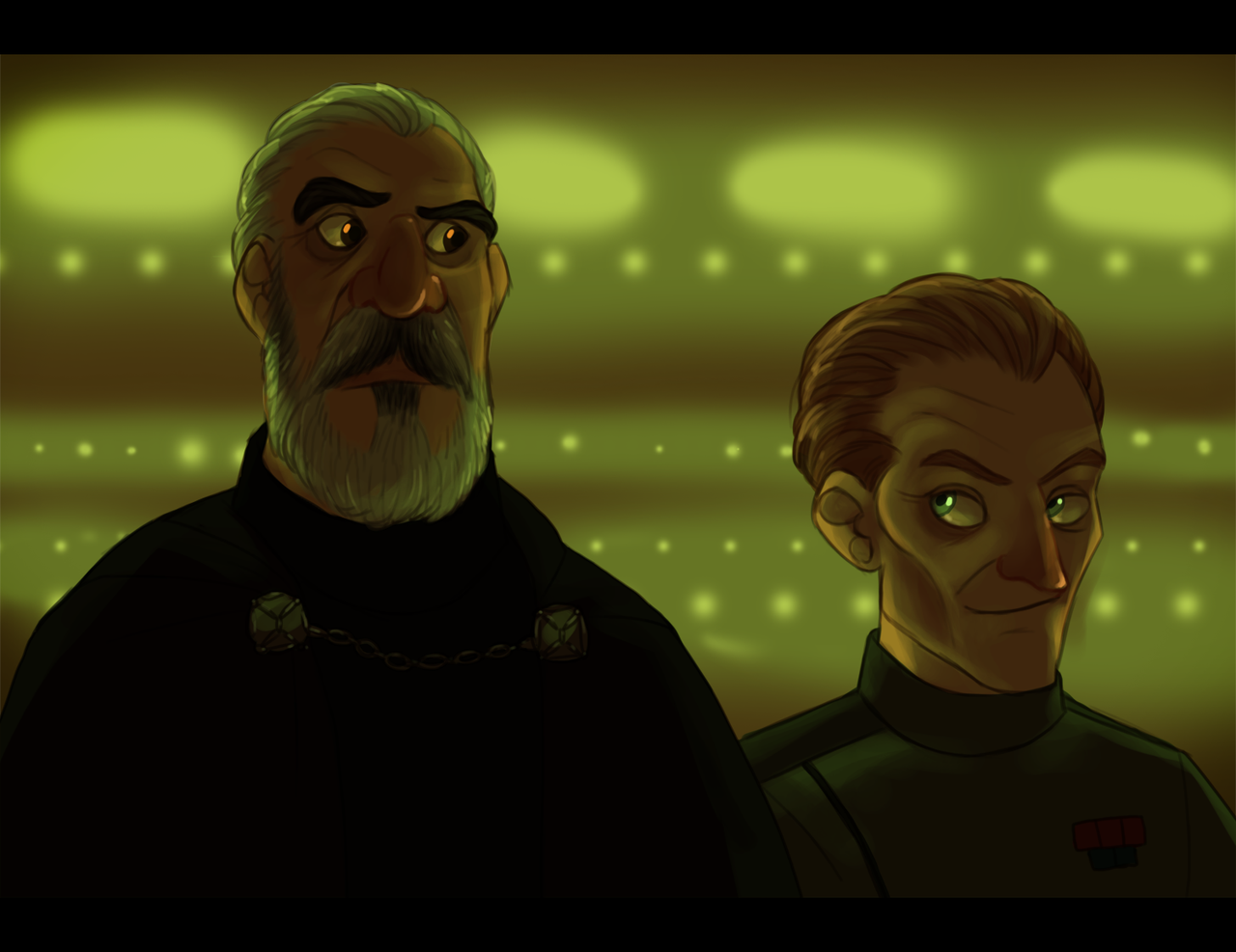 SW   Count Dooku and Admiral Tarkin by Shaiger on