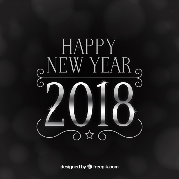 Silver New Year Background Vector