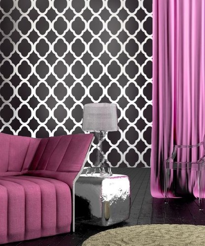 Stencils That Look Like Wallpaper For The Dream Home