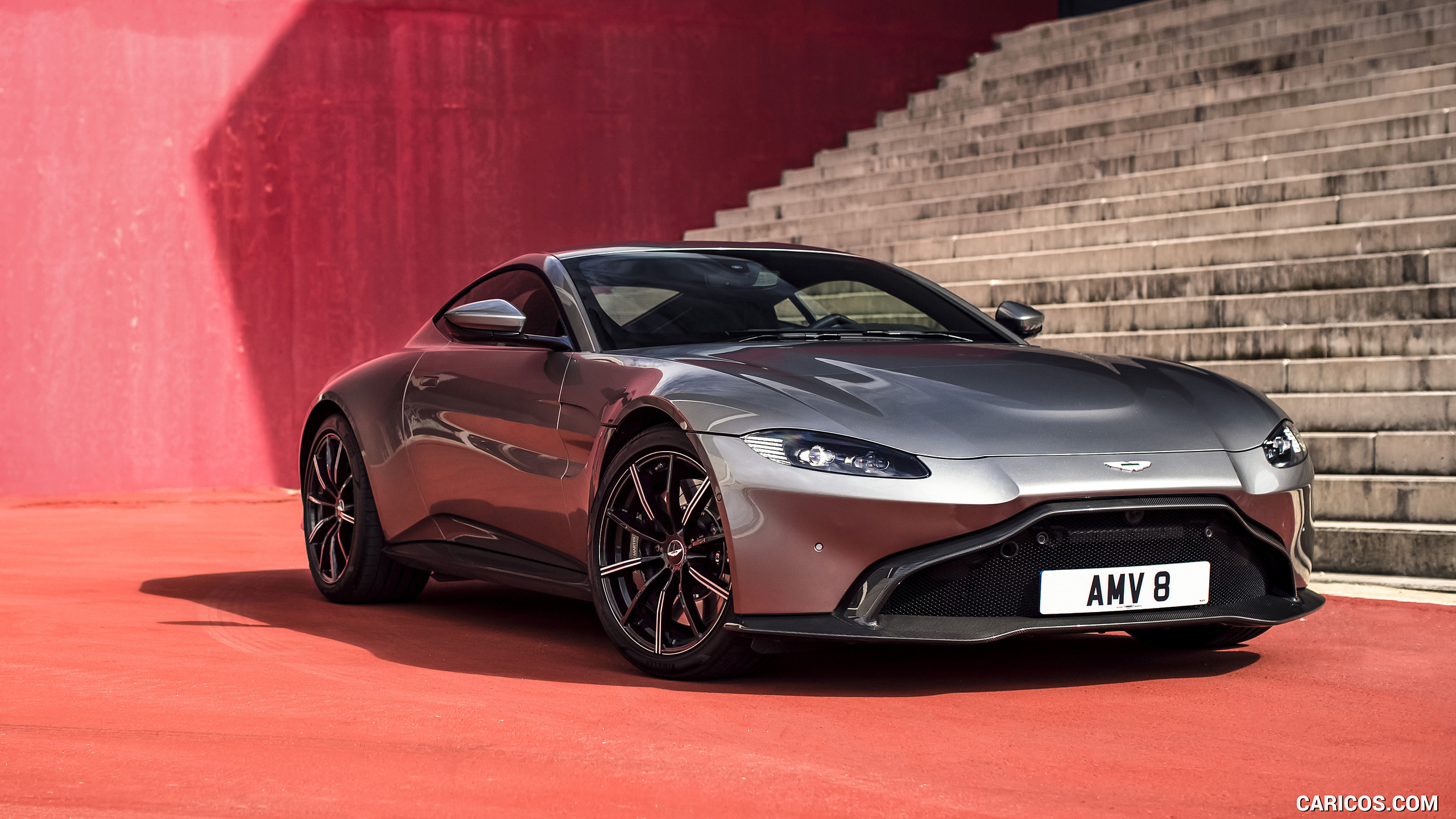 Aston Martin Vantage Tungsten Silver Front Three Quarter