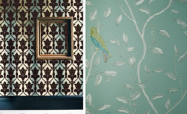 The Main Sitting Room Wallpaper Is From Zoffany Called Navarre