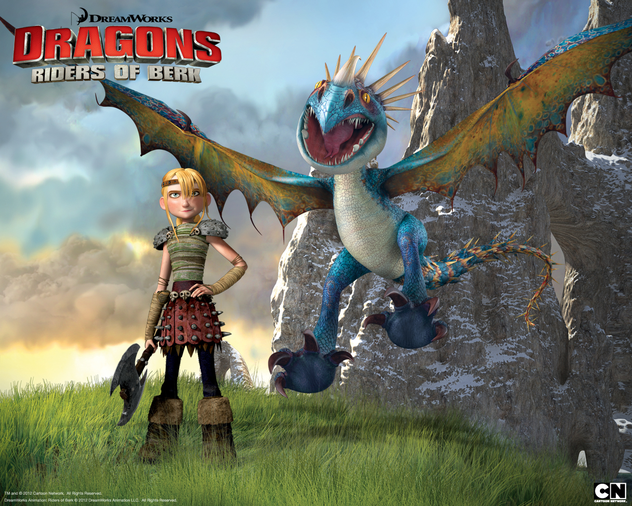 Astrid And Stormfly From Train Your Dragon Riders Of Berk