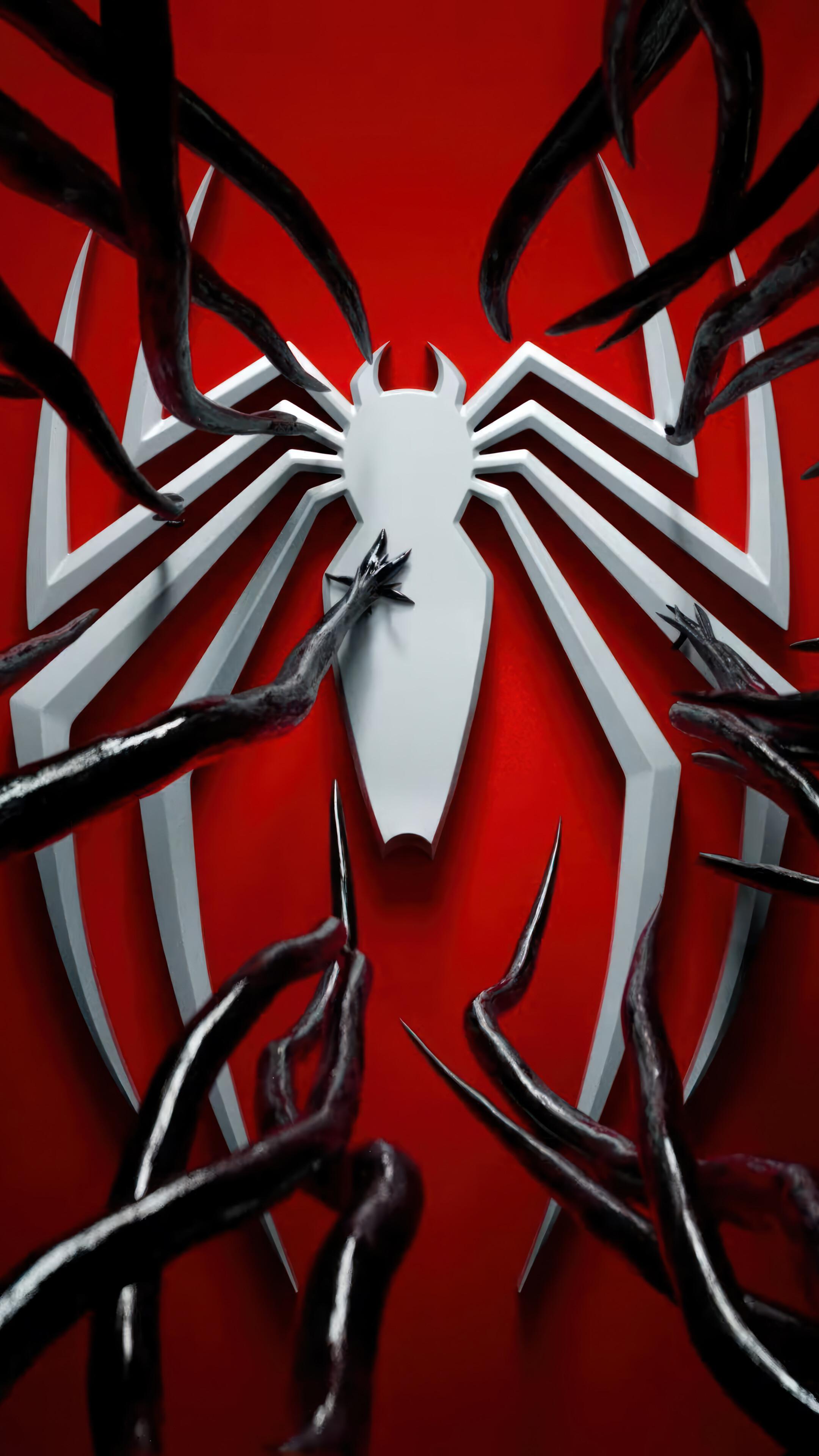 Marvel S Spider Man Venom Symbiote Logo 4k Wallpaper iPhone HD