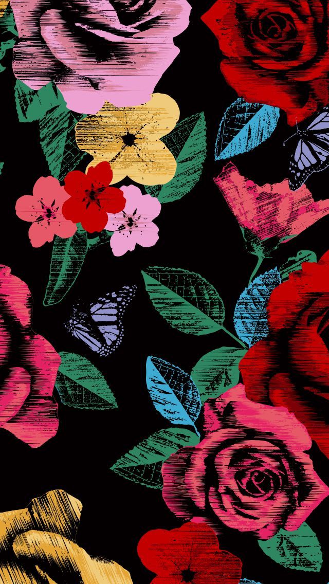 Vera Bradley Havana Rose iPhone Wallpaper Art