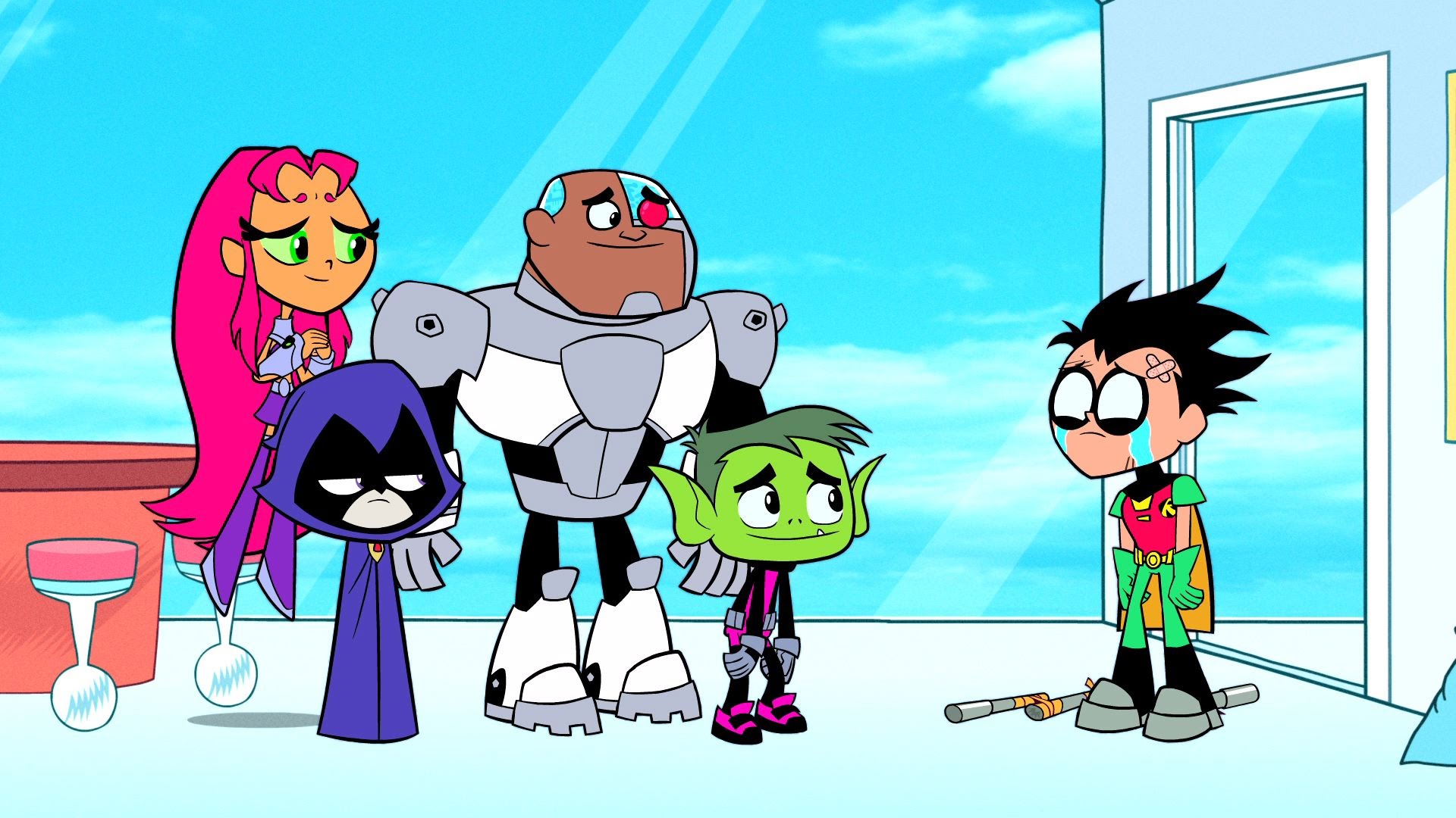 Teen Titans Go Full HD Wallpaper and Achtergrond