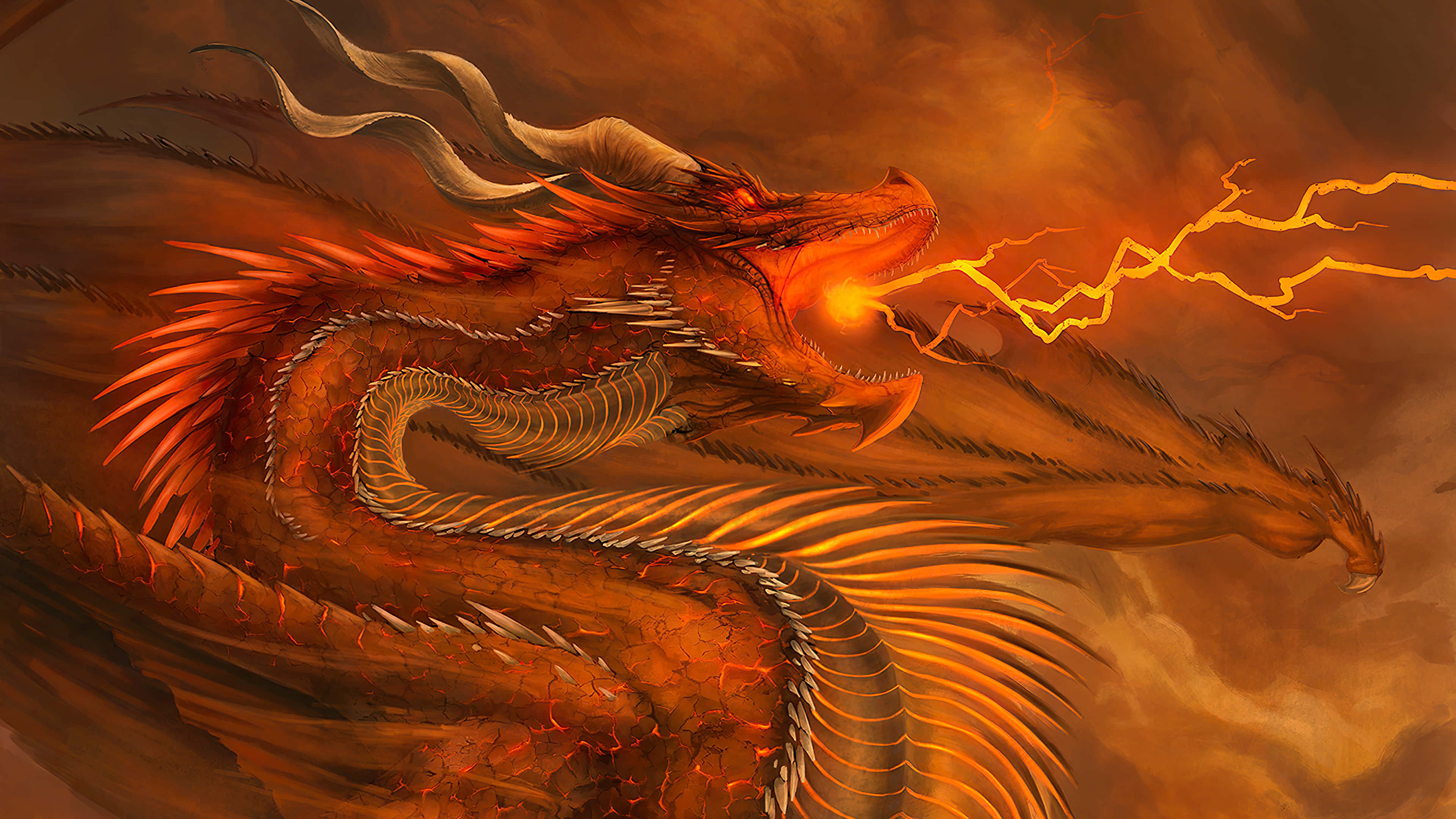 Epic Dragon 4k Wallpaper