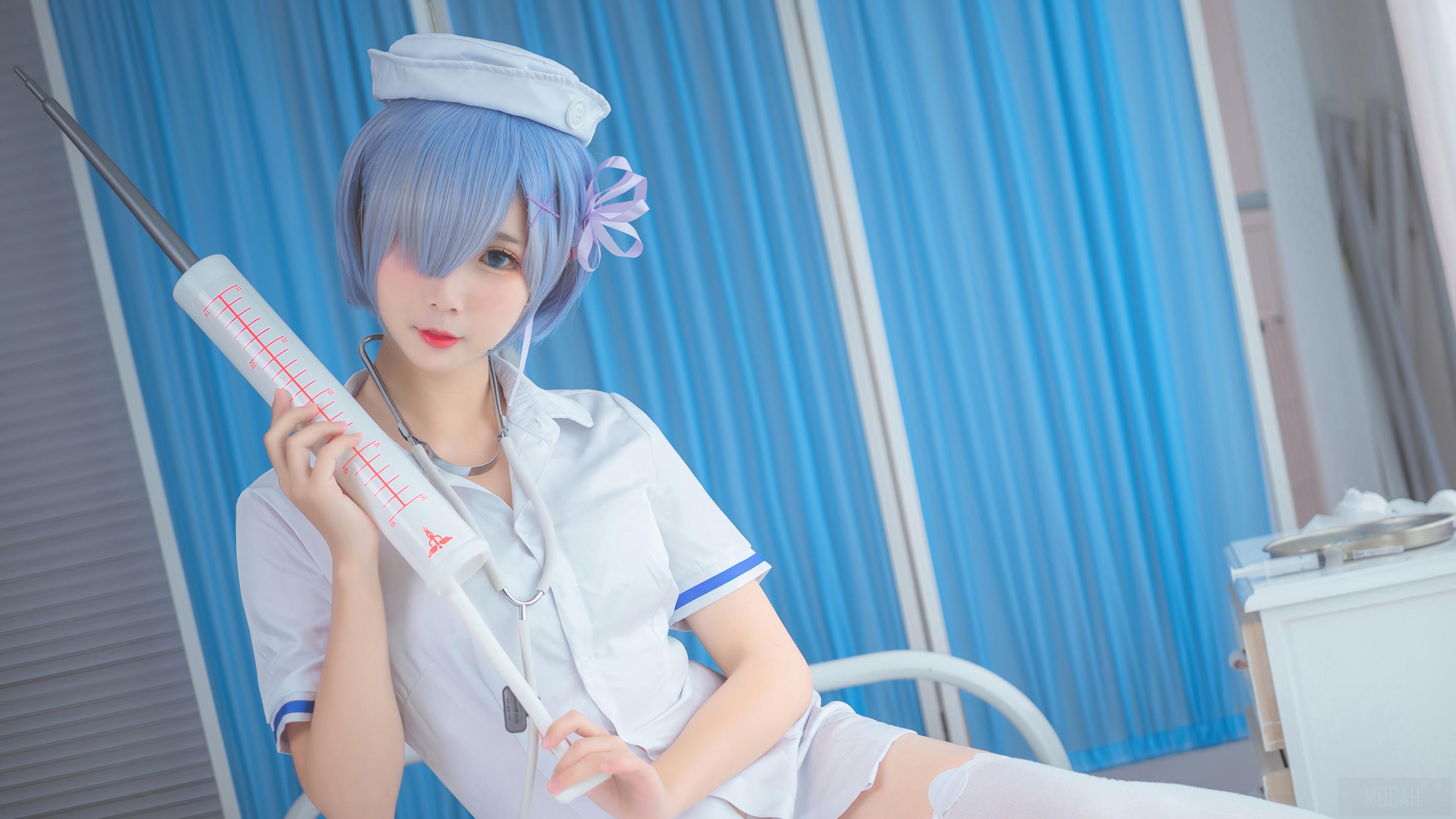 342173 Nurse Cosplay Cosplayer Girls Rem Re Zero Anime