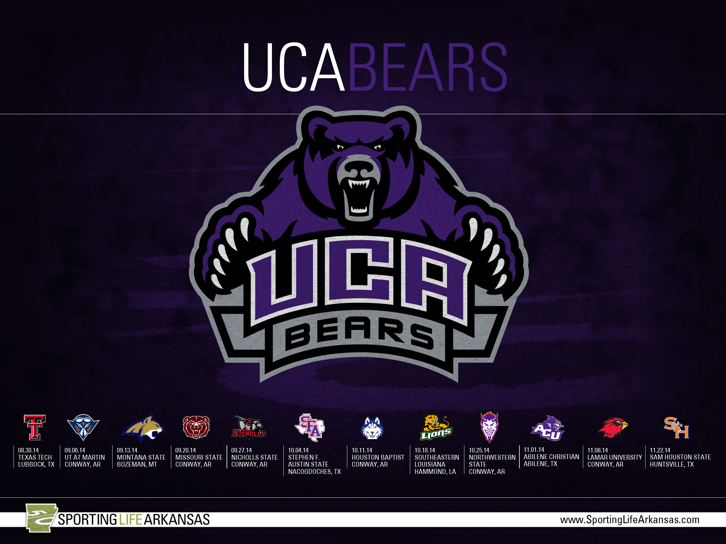 Uca Bears Football Schedule Wallpaper