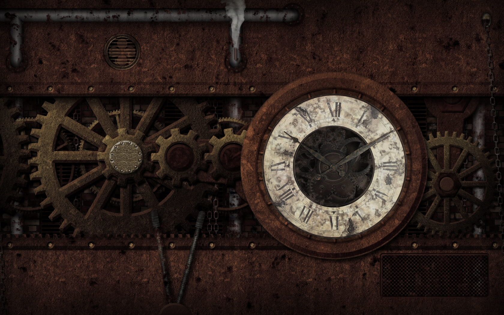 Steampunk Puter Wallpaper Desktop Background Id