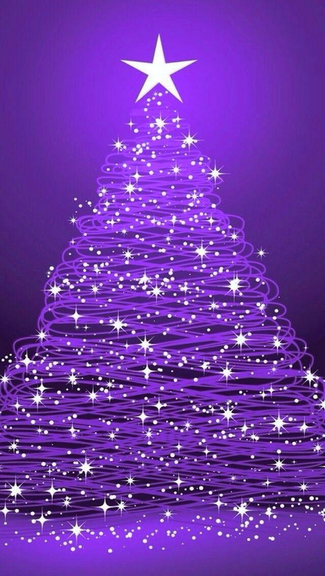 Pinterest Christmas tree wallpaper Purple christmas tree