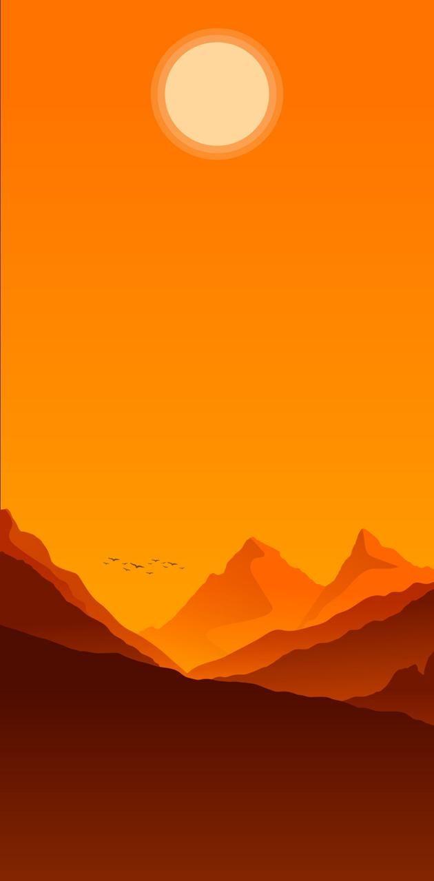 Minimalist Sunset iPhone Wallpaper