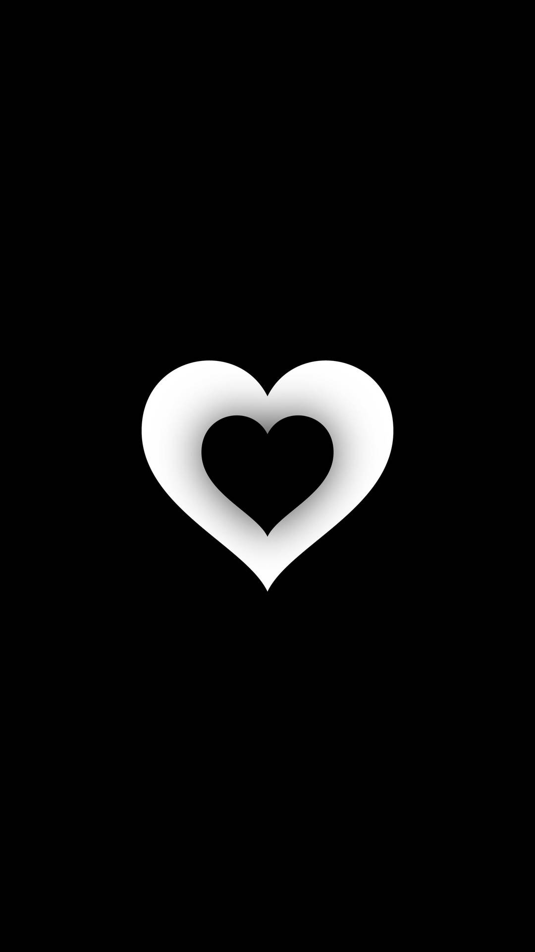 Black And White Heart Wallpaper