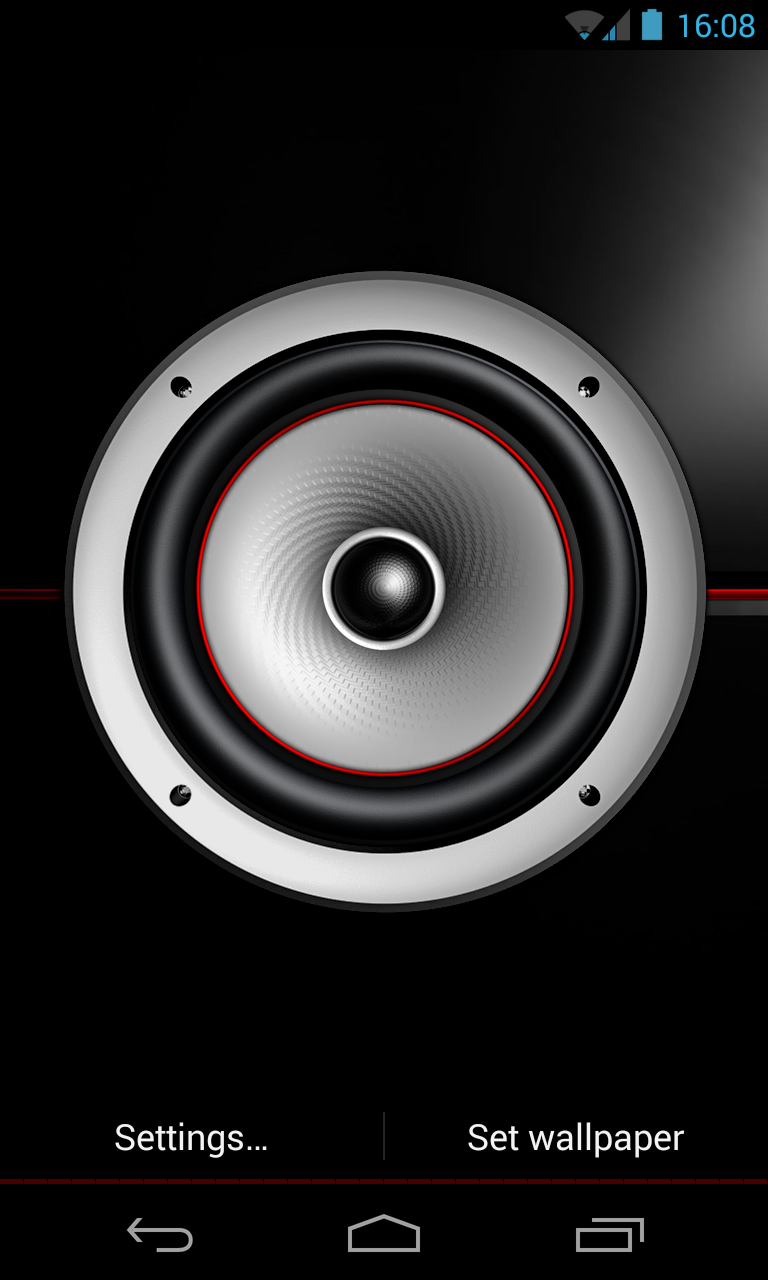 Screen Speaker Music Wallpaper Pre Androidtapp
