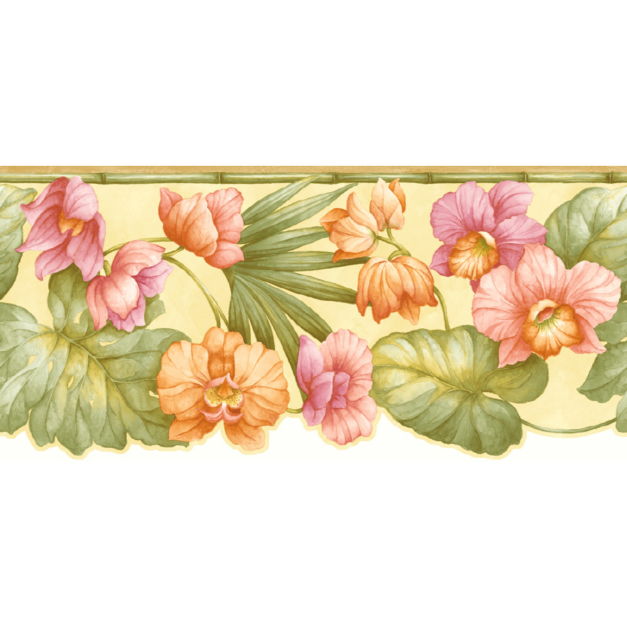 Free download Tropical Watercolor Prepasted Wallpaper Border at