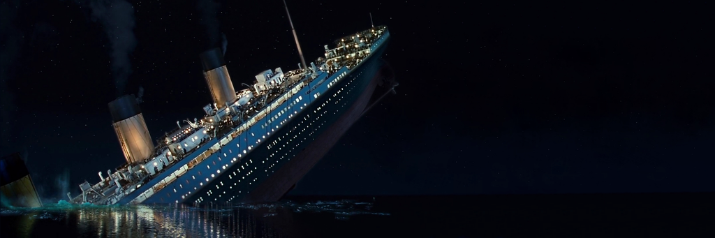 Titanic Sinking Panoramic Wallpaper By Jaksonstoker