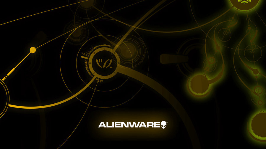 Alienware Login Screen Yellow By Huwuno