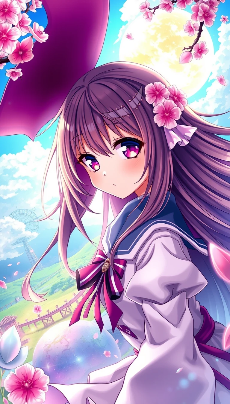 Beautiful Anime Girl Phone Wallpaper