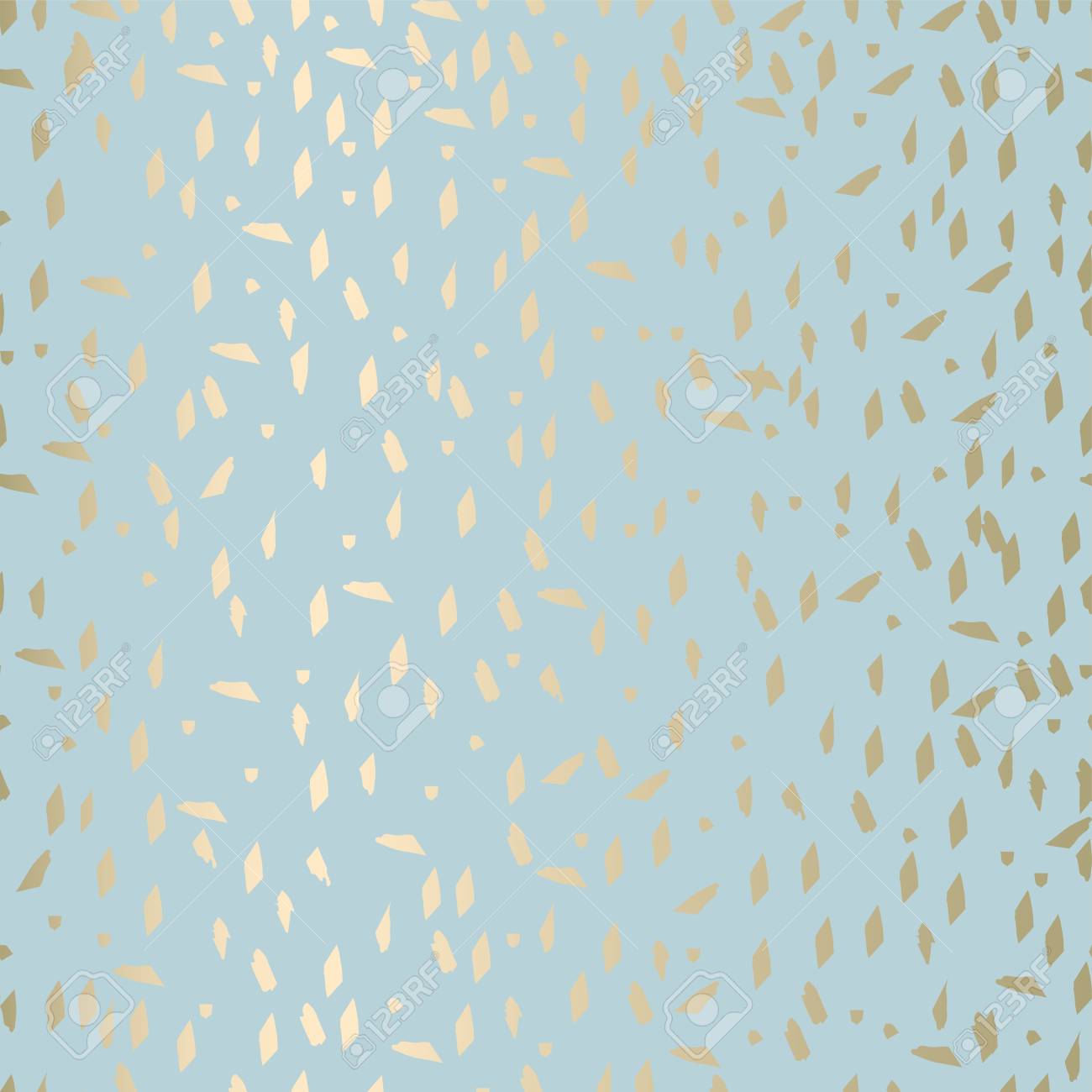 Trendy Abstract Gold And Pastel Pattern In Terrazzo Style