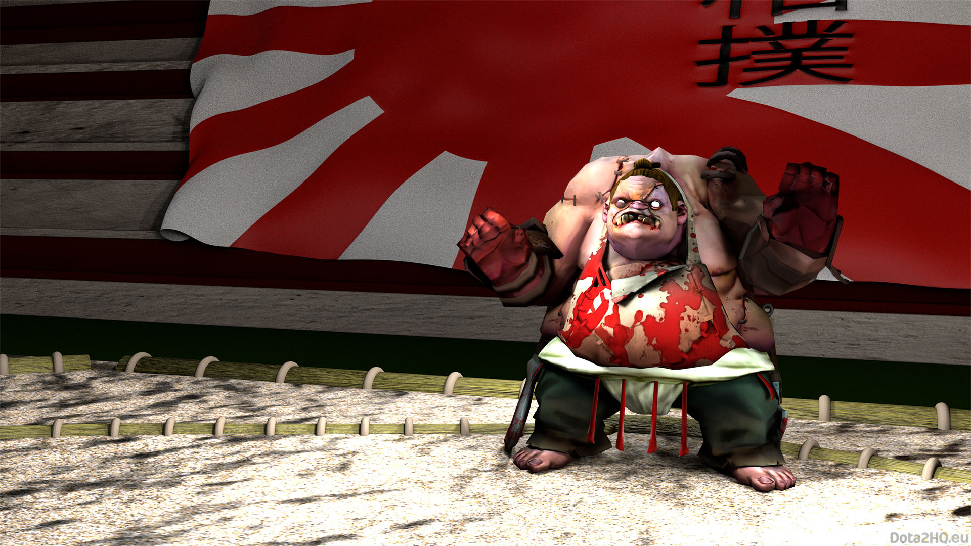 Pudge Sumo Fighter Set Dota Wallpaper HD Games 4k