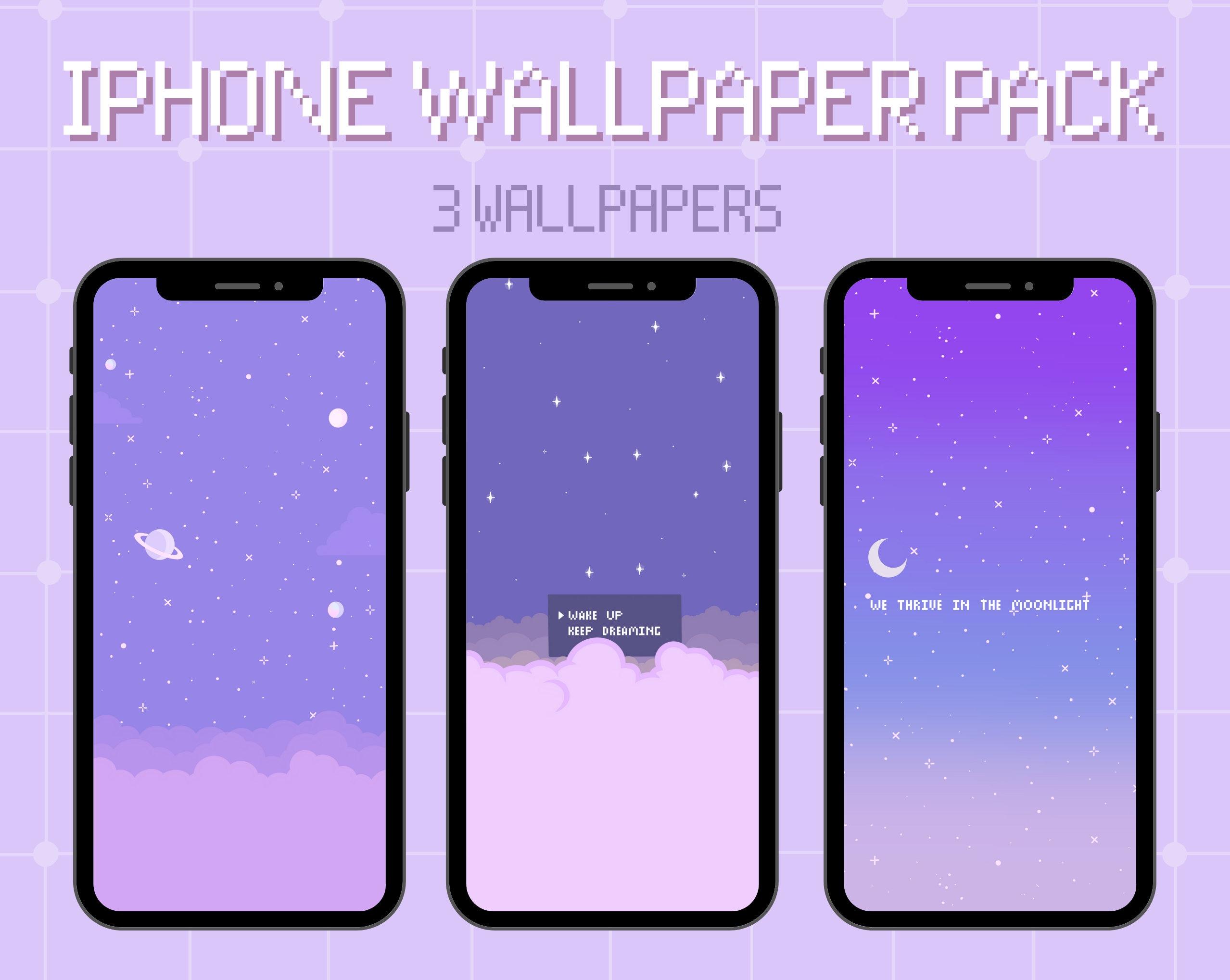 Purple iPhone Wallpaper Moon Ios Space